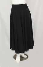 Load image into Gallery viewer, Royal Black Polyester Floor Length Maxi Skirt
