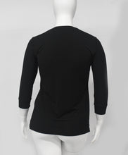 Load image into Gallery viewer, Therapeutic Casual Dress Top- Open Chest Buttons-Black