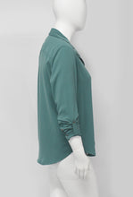 Load image into Gallery viewer, Rapheeze Long Sleeve Ladies Elastane Soft Cotton Dress Shirt-Teal