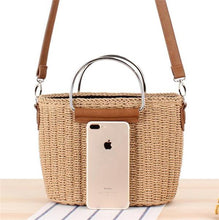 Load image into Gallery viewer, Island Straw Multi-Purpose Durable Tote Handbag