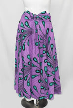 Load image into Gallery viewer, Purple Floor Length Maxi Skirt Dutch Hollandaise Printed Fabric