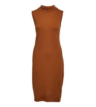Load image into Gallery viewer, Rapheeze Italian Sleeve Free Brown Dress