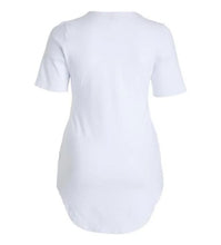Load image into Gallery viewer, Bright White Super Stretchy Cotton Tunic