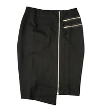 Load image into Gallery viewer, Rapheeze American Tradition ABCG Black Asymmetric Zip Skirt