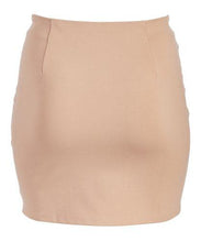 Load image into Gallery viewer, Rapheeze ABCG Mini Taupe Personality Skirt
