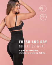 Load image into Gallery viewer, Lilac Blue Extra High Waisted Firm Compression Legging