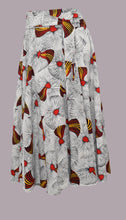 Load image into Gallery viewer, White Long Maxi Skirt Original Superior Dutch Hollandais Printed UV Fabric
