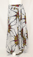 Load image into Gallery viewer, White Bloom Long Maxi Skirt Original Dutch Hollandais Printed UV Fabric
