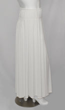 Load image into Gallery viewer, White Rich Drapery Spandex Extra Long Floor Length Skirt