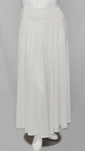 Load image into Gallery viewer, White Rich Drapery Spandex Extra Long Floor Length Skirt