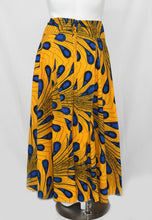 Load image into Gallery viewer, Yellow Blue Splash Red Dutch Hollandais Fabric Floor Length Maxi Skirt