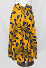 Load image into Gallery viewer, Yellow Blue Splash Red Dutch Hollandais Fabric Floor Length Maxi Skirt
