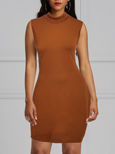 Load image into Gallery viewer, Rapheeze Italian Sleeve Free Brown Dress