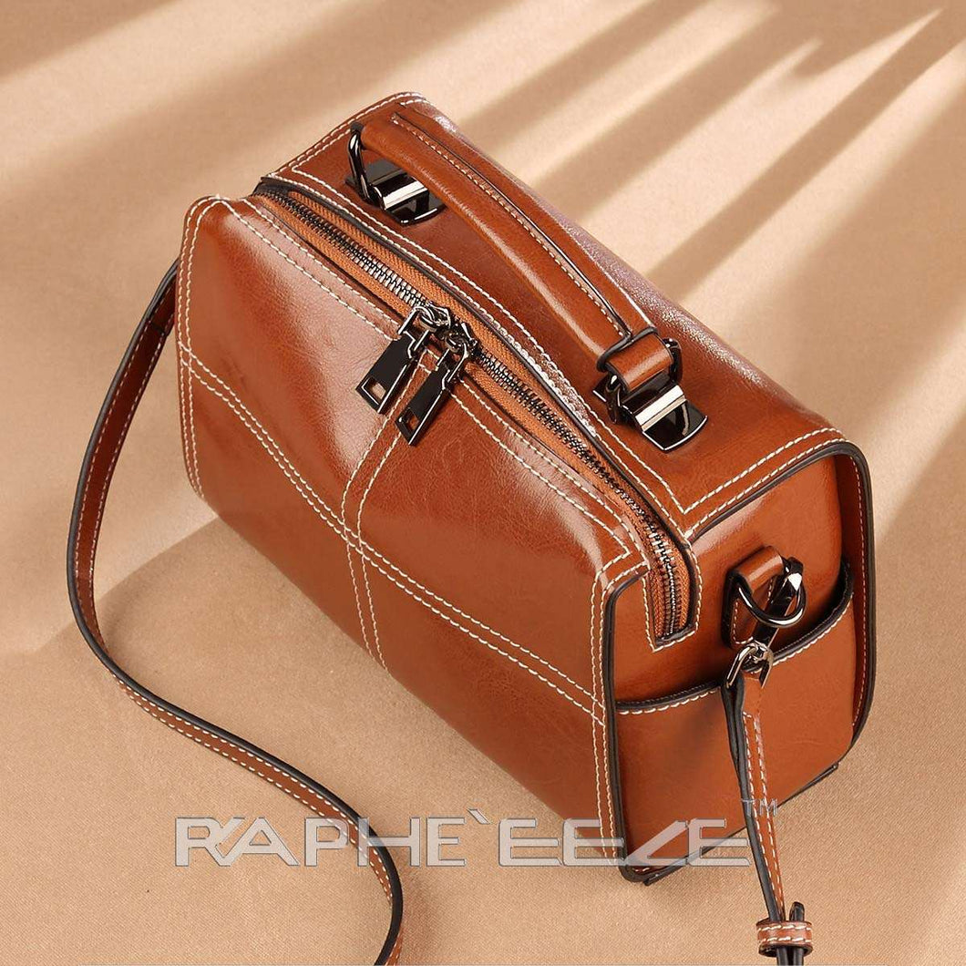 Extra Small Sized Elegant Tote Handbag Purse Brown Color