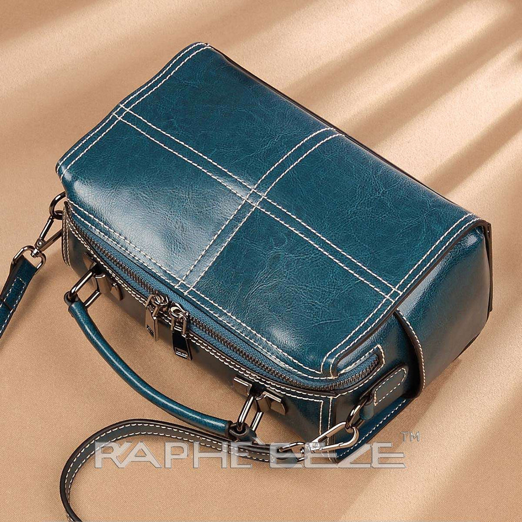 Mini Tote Handbag Purses for Women - Blue Color