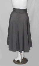 Load image into Gallery viewer, Grey Polyester Wide Flowy Long Maxi Skirt
