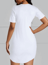 Load image into Gallery viewer, Bright White Super Stretchy Cotton Tunic
