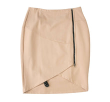 Load image into Gallery viewer, English Taupe PolySpandex V-Curve Skirt
