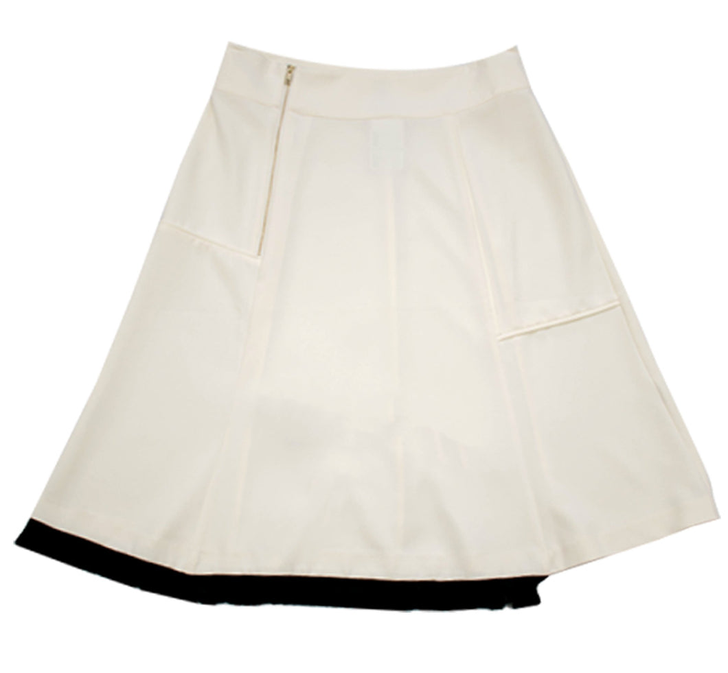 Rapheeze Designed Royalty White Flare Skirt