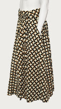 Load image into Gallery viewer, Peanut Cross Floor Length Maxi Skirt On Dutch Hollandaise Printed Fabric
