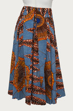 Load image into Gallery viewer, Red Leaf Design Floor Length Maxi Skirt On Dutch
