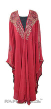 Load image into Gallery viewer, Light Red Muslim Religious Caftan Floor Length Maxi

