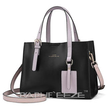 Load image into Gallery viewer, Black Designed Stylish Tote Bag for Women - Medium Size
