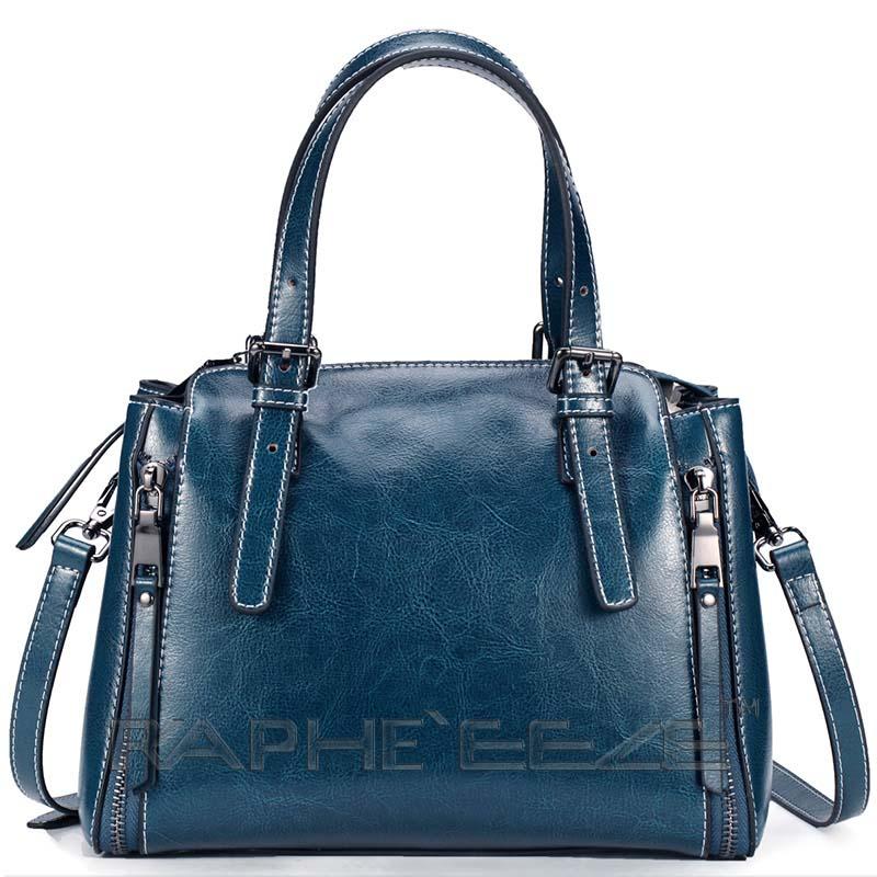 Stylish Tote Bag for Woman - Blue Mini Sized Handbag