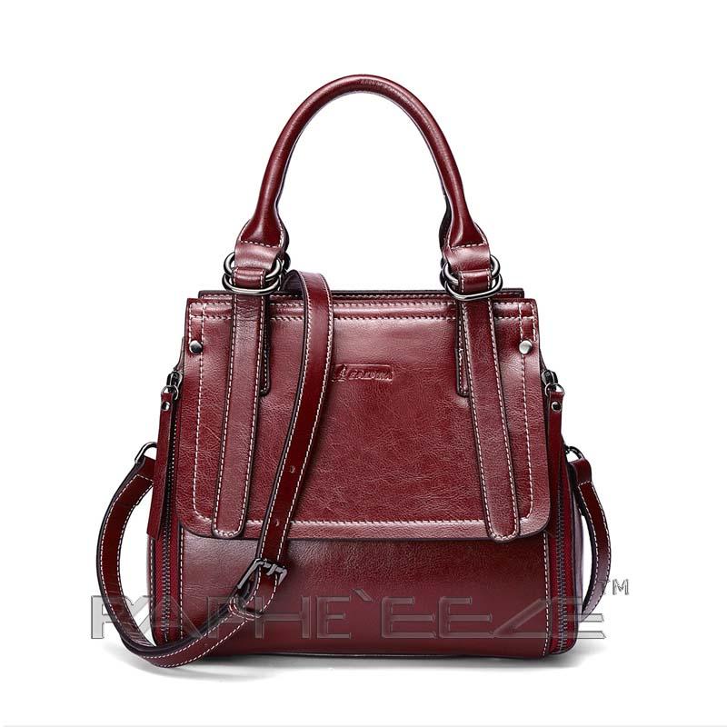 Elegant & Stylish Tote Handbag for Woman - Mini Wine Red