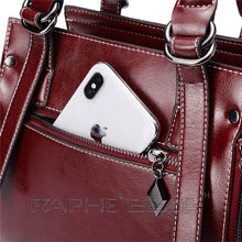 Load image into Gallery viewer, Elegant &amp; Stylish Tote Handbag for Woman - Mini Wine Red
