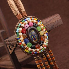 Load image into Gallery viewer, Handmade braided vintage Ethnic leather jewelry

