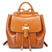 Load image into Gallery viewer, Classic Leather Brown Tote Bag for Woman-Mini Handbag
