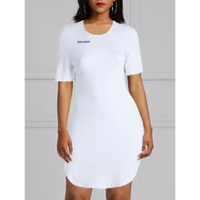Load image into Gallery viewer, Bright White Super Stretchy Cotton Tunic

