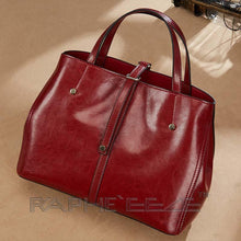 Load image into Gallery viewer, Stylish &amp; Elegant Tote Handbag Purses for Women - Wine Red
