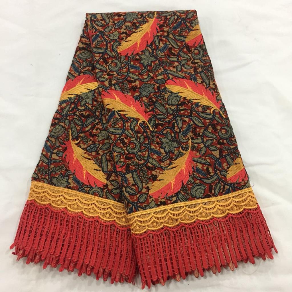 Multi-Colored Embroidery Designed Original Swiss Cotton Laces