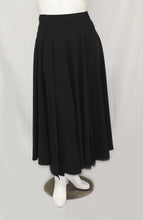 Load image into Gallery viewer, Royal Black Polyester Floor Length Maxi Skirt
