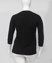 Load image into Gallery viewer, Therapeutic Casual Dress Top- Open Chest Buttons-Black
