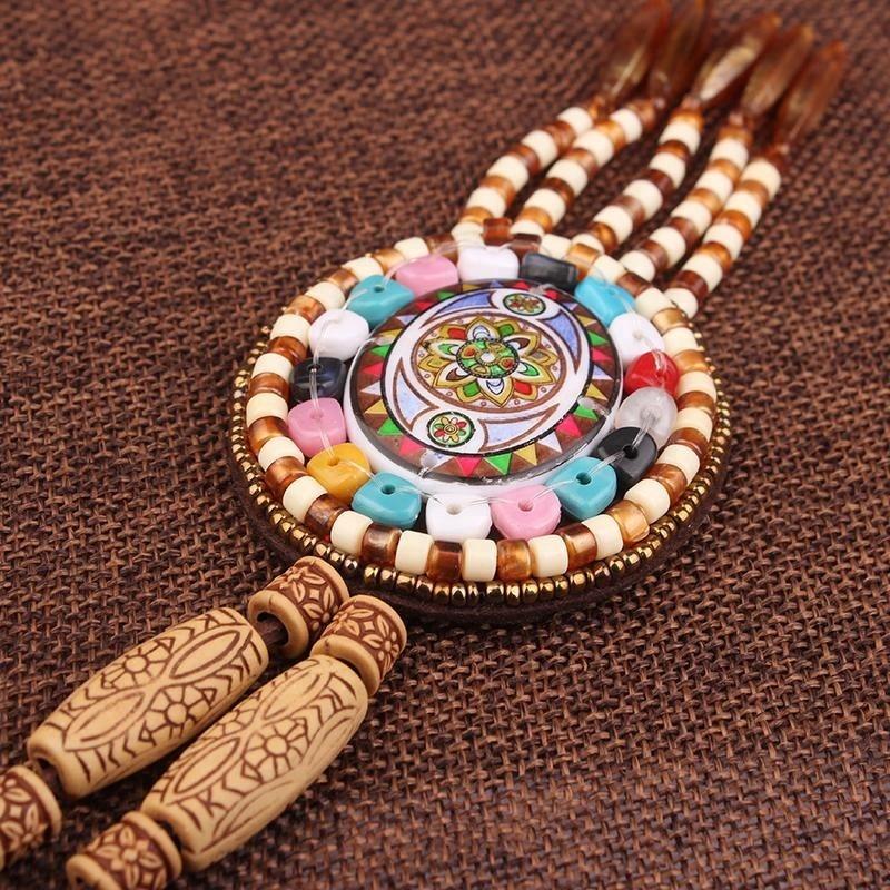 Handmade braided vintage Ethnic leather jewelry