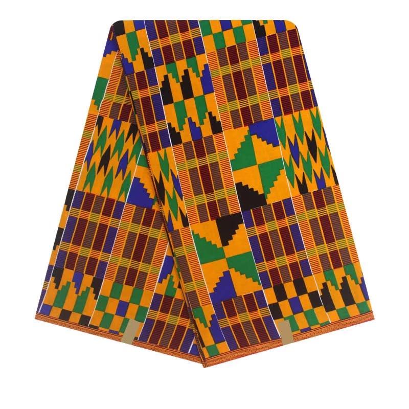 Ghana Jamaican Zulu African Tribal Printed Cotton Wrapper Fabric Imported