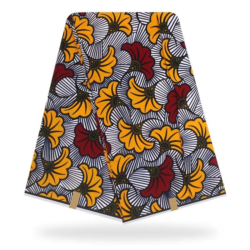Petal Floral Traditional African Wedding Fabric 100% Cotton Imported