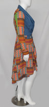 Load image into Gallery viewer, Trendy African Denim Dutch Wax Printed Hollandaise Kente Fabric Suite All Sizes
