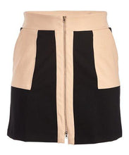 Load image into Gallery viewer, Rapheeze American Tradition Black With Taupe Pocket Mini Skirt
