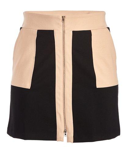 Rapheeze American Tradition Black With Taupe Pocket Mini Skirt