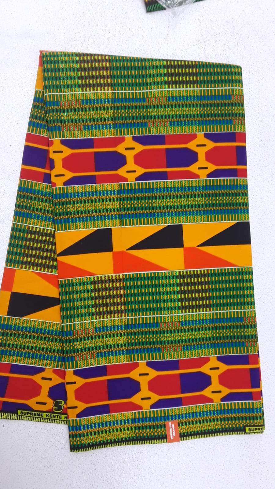 A Forest Green Unique Designed  African Cotton Wrapper Fabrics