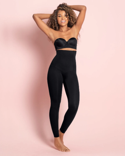Black Color Extra High Waisted Firm Compression Legging
