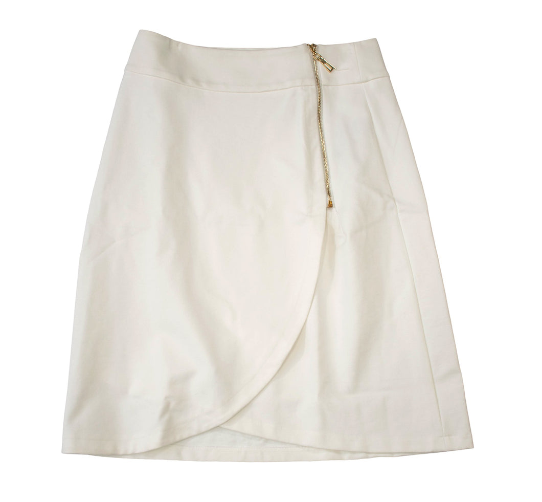 English Italian PolySpandex White Skirt