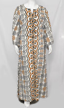 Load image into Gallery viewer, Women&#39;s White Unique Print Long Sleeve Dress
