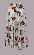 Load image into Gallery viewer, White Long Maxi Skirt Original Superior Dutch Hollandais Printed UV Fabric

