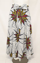 Load image into Gallery viewer, White Bloom Long Maxi Skirt Original Dutch Hollandais Printed UV Fabric
