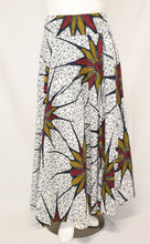 Load image into Gallery viewer, White Bloom Long Maxi Skirt Original Dutch Hollandais Printed UV Fabric

